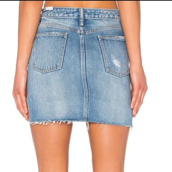 Lovers Friends Mini Skirt Elijah Cut Out Denim 26 - Picture 2 of 16